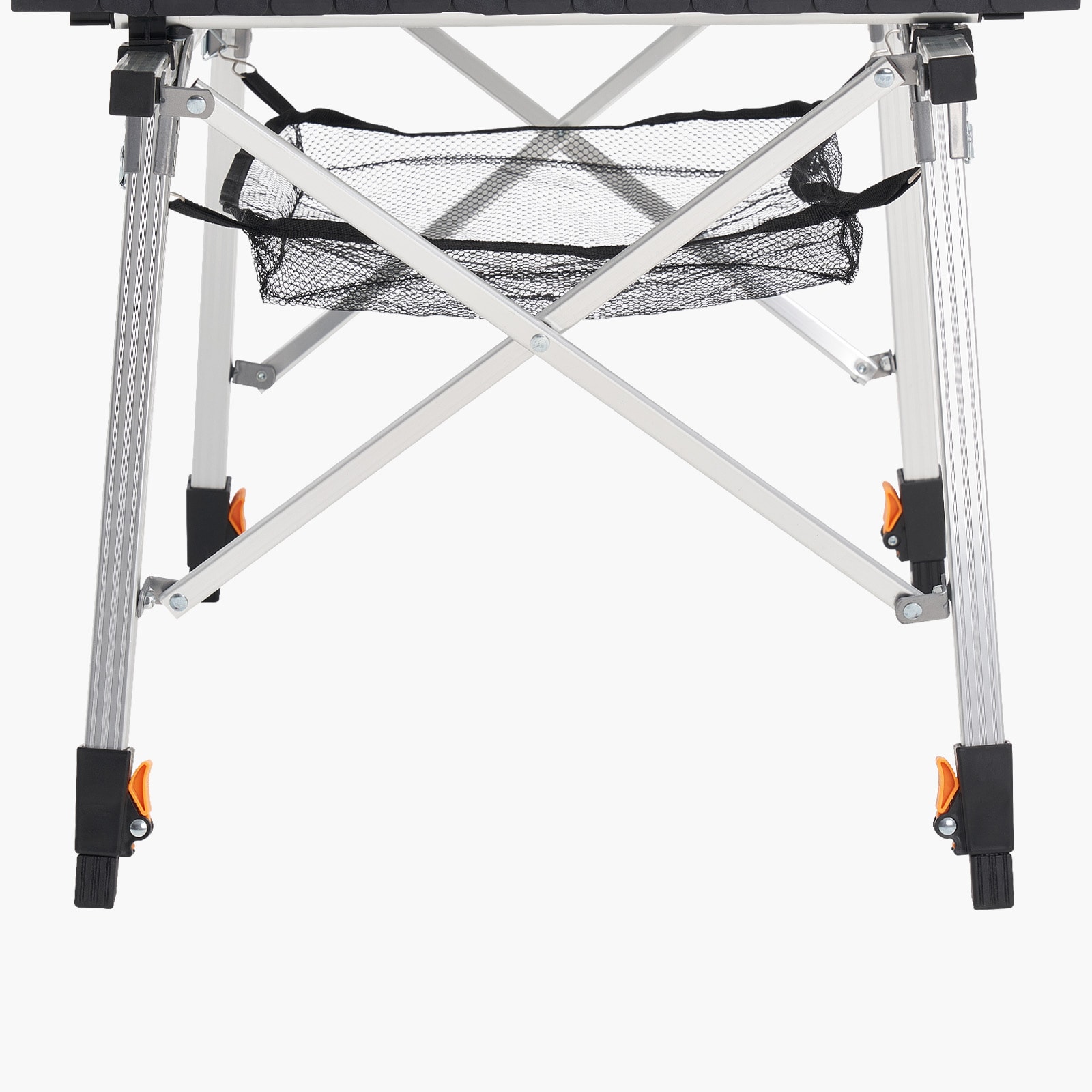 Folding Portable Camping Table Aluminum Outdoor Picnic Roll Up Table Mesh Layer_voghion.com
